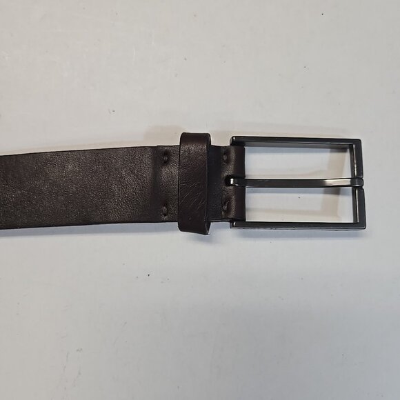 NWT Cole Haan Alquist Leather Belt Mens Size 40 Dark Brown Made in USA - Picture 1 of 5